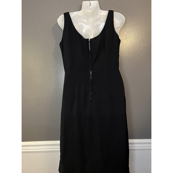 Cathy Gray Inc Dress Womens Medium Black Sleeveless Scoop Neck A-Line Cocktail - Picture 6 of 9
